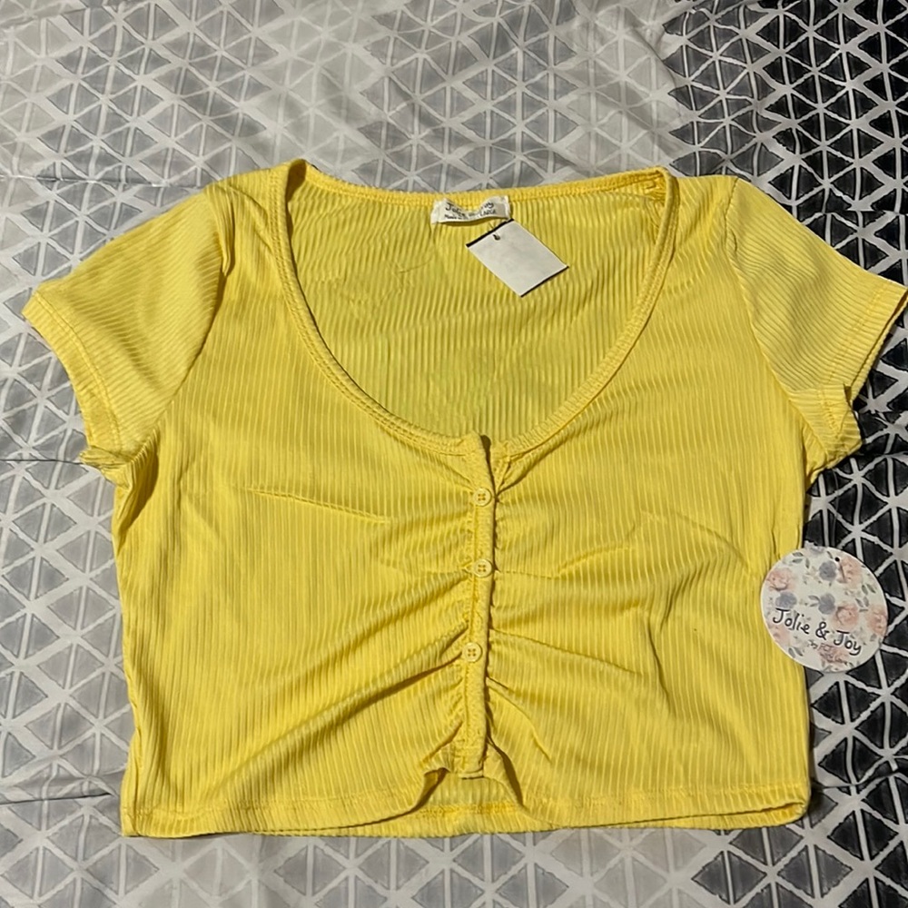 Yellow Women's Crop top